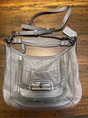COACH KRISTIN WITH CROC EMBOSSED LEATHER